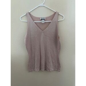 Anna Gray Women's Sleeveless Top Shimmery Pink‎ Top (A649)